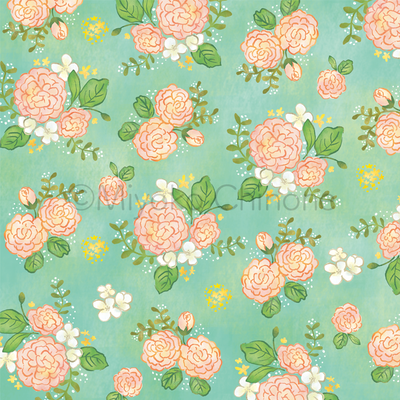 花の模様のイラスト