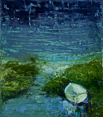 Bild No. II  -  "Mond"  -  40 x 35cm