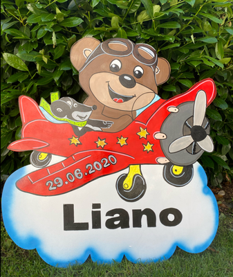 Motiv 19 Teddy im Flugzeug