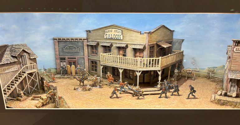 Nevada Fight - Goldmedallie für Wolfgang Bock im Dioramenwettbwerb