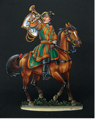 Kavallerietrompeter aus der Zeit Ludwig XIV.