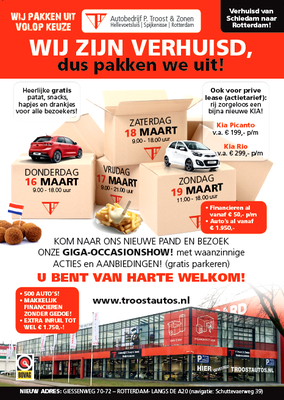 Direct Mailing - Automotive Sales Event - Troost Rotterdam - KIA - 151 verkochte auto's in 1 weekend