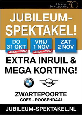 Buitenreclame - Automotive Sales Event - BMW-MINI Zwartepoorte Roosendaal & Goes - 40 verkochte auto's in 1 weekend