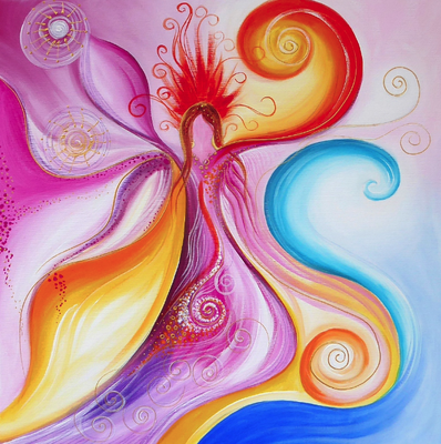 Stina-Gova_Die-gute-Fee_Leinwand-auf-Keilrahmen_Acryl_200924