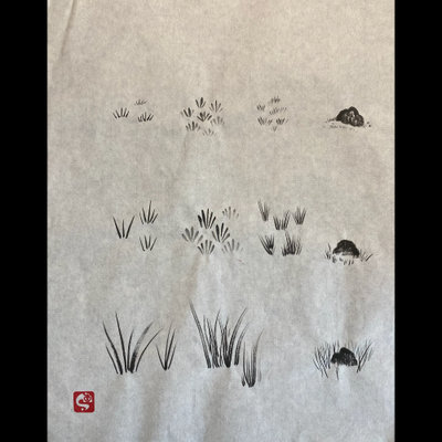 #sachi-studio　#sumi-e　#grass　#草