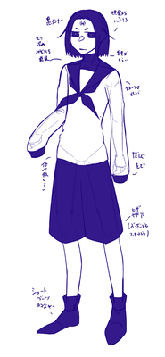 十言ゼツ_立ち絵下書き