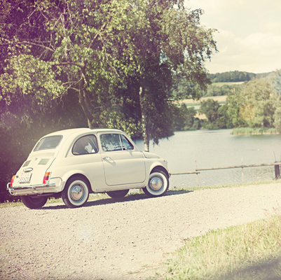 Fiat 500 am Nussbaumersee