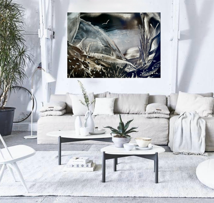Landschap encaustic art landscape 