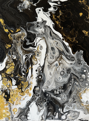 Pouring Art - 3D Schilderij 30 x 40 cm