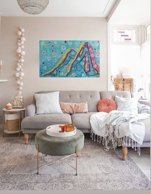 #painting #art #acryl #canvas #schilderij #acrylicpainting #acrylverf #abstract #colorful #kleurrijk #ibizastyle #legs #benen #woman #flowers #star #love #heart #bloemen #ster #artoftheday #reliëf #blue #happy  #aalten #gelderland #achterhoek