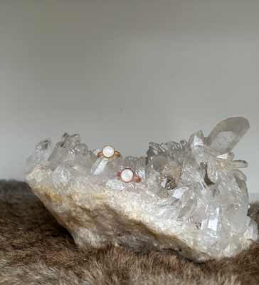 Voorbeeld ringen met melk (moedermelk) - breastmilk - keepsake 