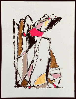 inkt & acrylverf  ink acryl knikkers marble able mar