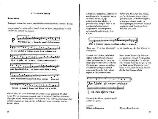 Paaswake 8 april 2024 - Eucharistie - Pagina 12 en 13 uit het Paaswakeboekje.