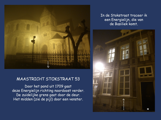 191204 ThP- Maastricht - Stokstraat - Een Energielijn steekt vanuit de Onze Lieve Vrouwebasiliek de straat over.
