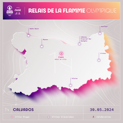 Olympische Flamme Calvados