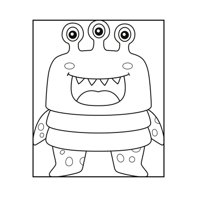 Meine kunterbunte Monsterwelt - Lustige Monsterbilder zum Ausmalen für kleine Künstler ab 3 Jahren
