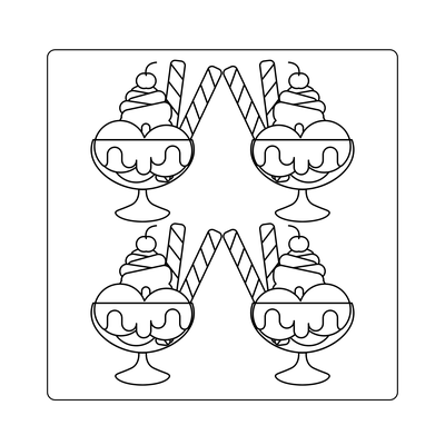 Kreative Eiskreationen - Malbuch für kleine und große Künstler