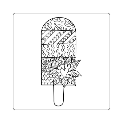 Kreative Eiskreationen - Malbuch für kleine und große Künstler