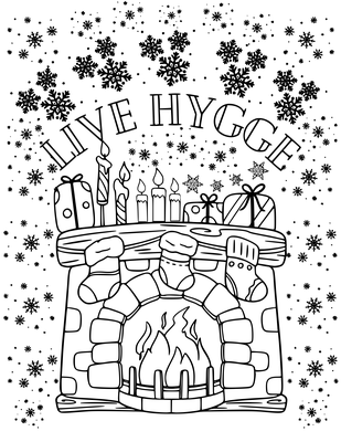 Cozy Winter Time - Coloring Book With Inspirational Winter Quotes - For Teens and Adults