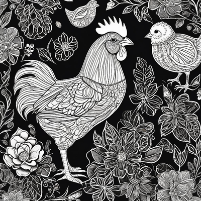 Easter Joy on Every Page - A Chalk Coloring Book