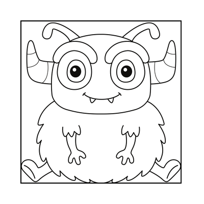 Meine kunterbunte Monsterwelt - Lustige Monsterbilder zum Ausmalen für kleine Künstler ab 3 Jahren