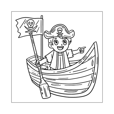 Piratenparadies zum Ausmalen - Lustige Piratenmotive für kleine Seeräuber ab 4 Jahren