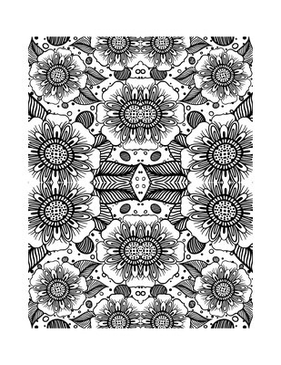 Relaxation Journey - Abstract Patterns - Geometric Shapes - Zentangle Designs - Coloring Book for Adults