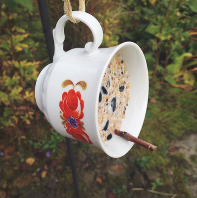 vogelvoederkopje servies vogelvoer