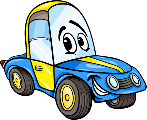 voiture - transport - sciences et techniques - smiley émoticône émoji cartoon clipart illustration - artémotic