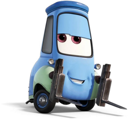 chariot élévateur [Cars] - transport - sciences et techniques - smiley émoticône émoji cartoon clipart illustration - artémotic