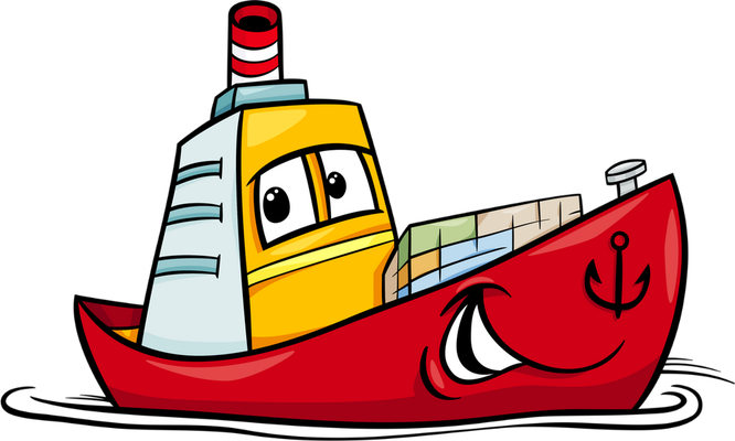 bateau - transport - sciences et techniques - smiley émoticône émoji cartoon clipart illustration - artémotic