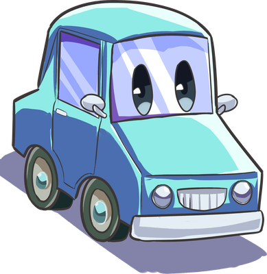 voiture - transport - sciences et techniques - smiley émoticône émoji cartoon clipart illustration - artémotic