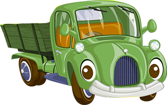 pick-up - transport - sciences et techniques - smiley émoticône émoji cartoon clipart illustration - artémotic