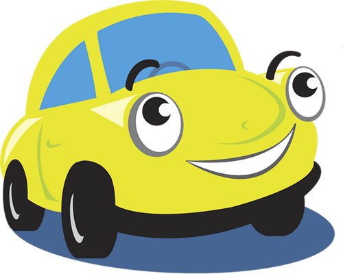 voiture - transport - sciences et techniques - smiley émoticône émoji cartoon clipart illustration - artémotic