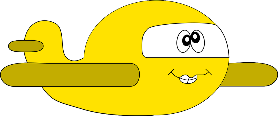 avion - transport - sciences et techniques - smiley émoticône émoji cartoon clipart illustration - artémotic