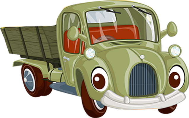 pick-up - transport - sciences et techniques - smiley émoticône émoji cartoon clipart illustration - artémotic