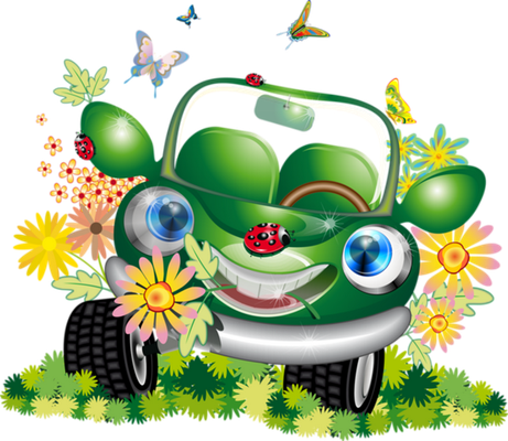 cabriolet - transport - sciences et techniques - smiley émoticône émoji cartoon clipart illustration - artémotic