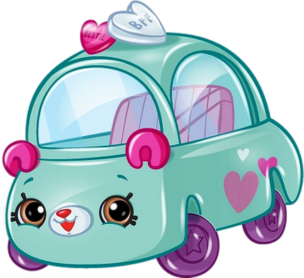 voiture [Shopkins] - transport - sciences et techniques - smiley émoticône émoji cartoon clipart illustration - artémotic