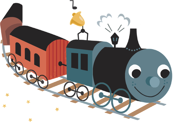 train - transport - sciences et techniques - smiley émoticône émoji cartoon clipart illustration - artémotic