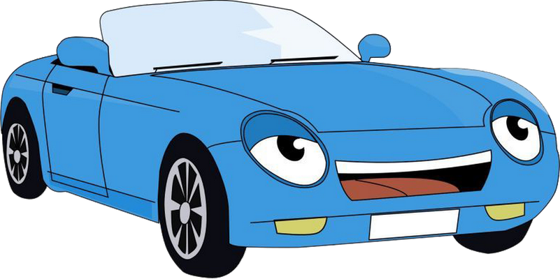 cabriolet - transport - sciences et techniques - smiley émoticône émoji cartoon clipart illustration - artémotic