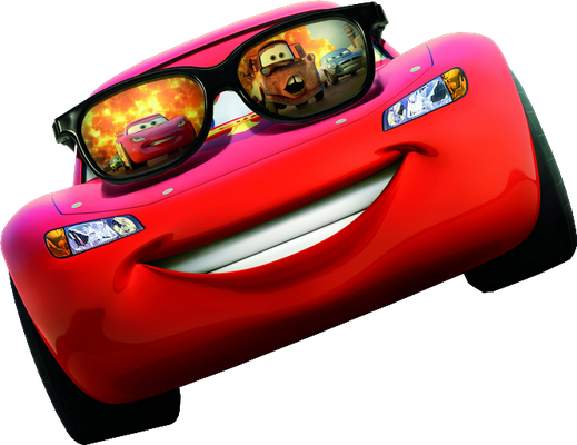 Lightning McQueen [Cars] - transport - sciences et techniques - smiley émoticône émoji cartoon clipart illustration - artémotic