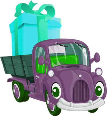pick-up - transport - sciences et techniques - smiley émoticône émoji cartoon clipart illustration - artémotic