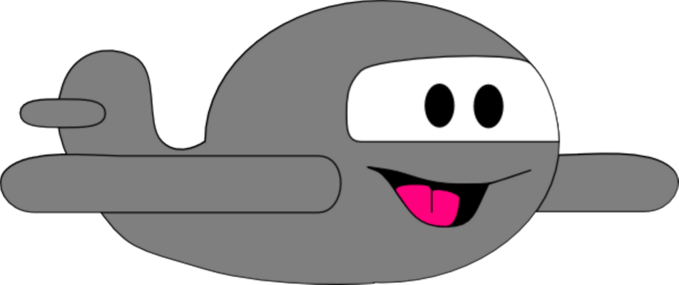 avion - transport - sciences et techniques - smiley émoticône émoji cartoon clipart illustration - artémotic