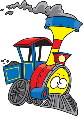 train - transport - sciences et techniques - smiley émoticône émoji cartoon clipart illustration - artémotic