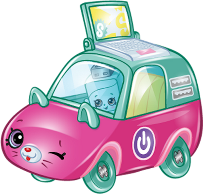 voiture [Shopkins] - transport - sciences et techniques - smiley émoticône émoji cartoon clipart illustration - artémotic