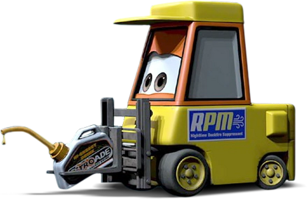 chariot élévateur [Cars] - transport - sciences et techniques - smiley émoticône émoji cartoon clipart illustration - artémotic