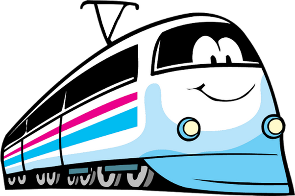 train - transport - sciences et techniques - smiley émoticône émoji cartoon clipart illustration - artémotic