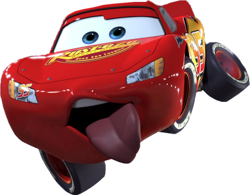 Lightning McQueen [Cars] - transport - sciences et techniques - smiley émoticône émoji cartoon clipart illustration - artémotic