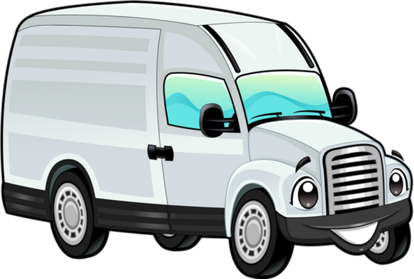 van - transport - sciences et techniques - smiley émoticône émoji cartoon clipart illustration - artémotic