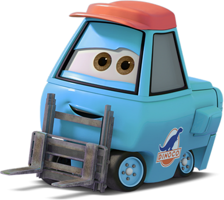 chariot élévateur [Cars] - transport - sciences et techniques - smiley émoticône émoji cartoon clipart illustration - artémotic